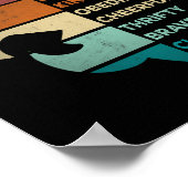 Cool Retro Vintage Style Scouting Law Poster (Ecke)