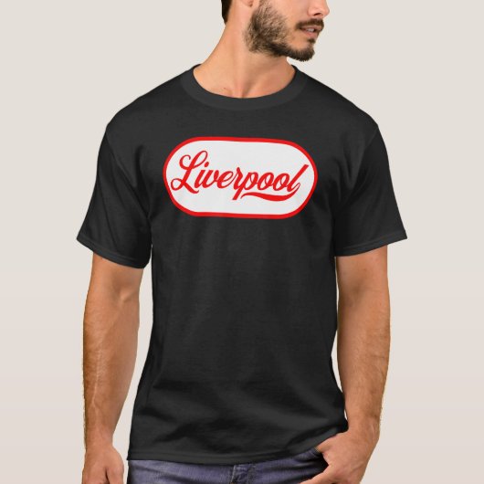 Cool Retro Vintager Blick Liverpool 1 T-Shirt (Vorderseite)