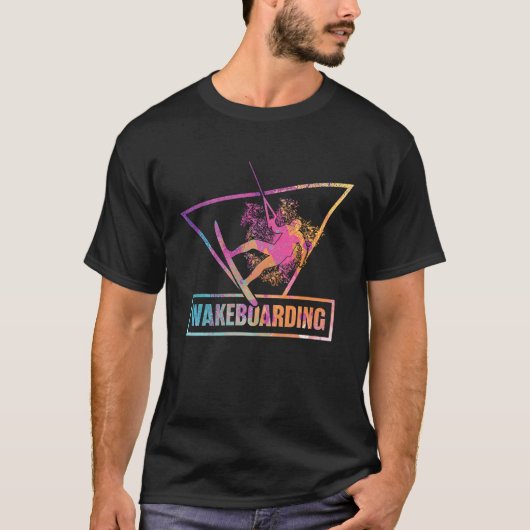 Cool Retro Wakeboarding For Wakeboard T-Shirt (Vorderseite)