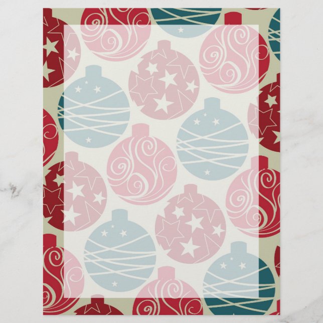 Cool Retro Weihnachtsschmuck Red Blue Gifts (Vorderseite)