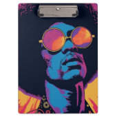 Cool/Retro-Zwischenablage Klemmbrett (Vorderseite)