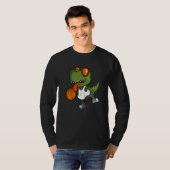Cool Rex spielt Basketball T-Shirt (Vorne ganz)