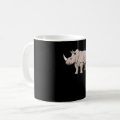 Cool Rhino | Niedlich Chubby Rhino Kaffeetasse (Vorderseite Links)