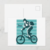 Cool Rider Design - BMX Postkarte (Vorne/Hinten)