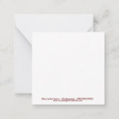 Cool Ringschwanze LEMUR - gefährdetes Tier - Prima Mitteilungskarte (Rückseite)