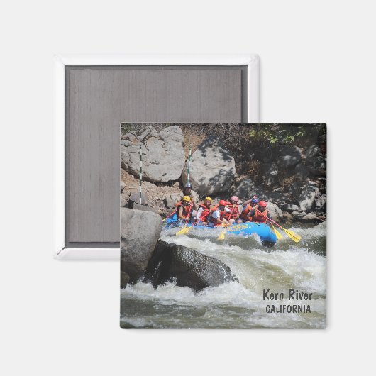 Cool River Rafting Magnet! Magnet (Vorderseite/Rückseite)