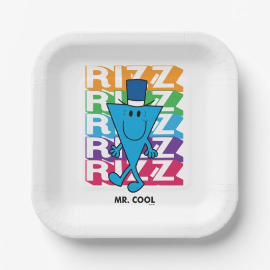 Cool Rizz Pappteller (Vorderseite)