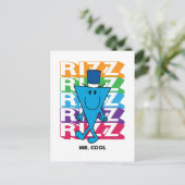 Cool Rizz Postkarte (Stehend Vorderseite)