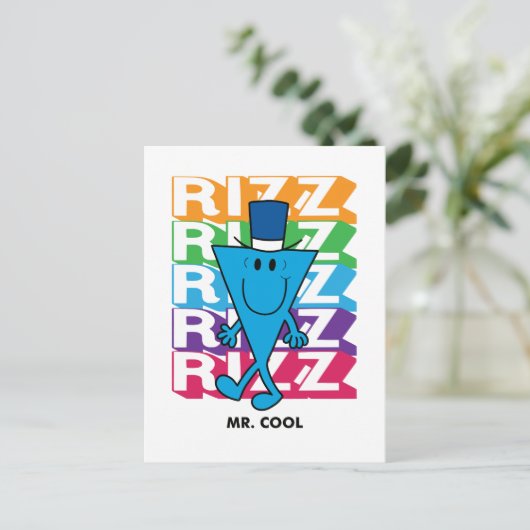 Cool Rizz Postkarte (Stehend Vorderseite)