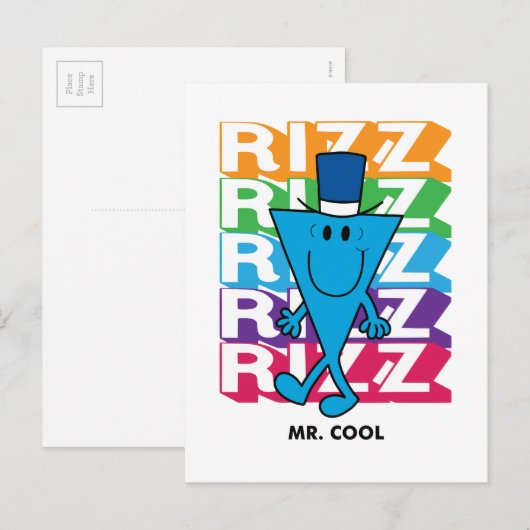 Cool Rizz Postkarte (Vorne/Hinten)