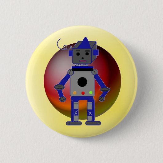 Cool Robot Button (Vorderseite)