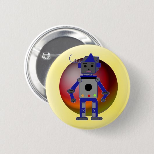 Cool Robot Button (Vorne & Hinten)