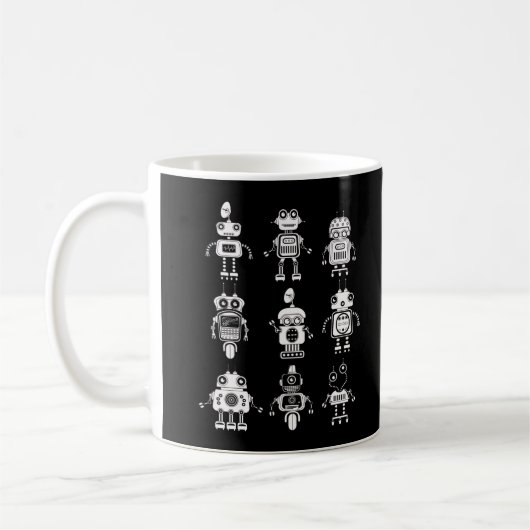 Cool Roboter Boys Girls Robotic Kaffeetasse (Links)