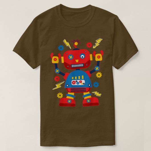 Cool Robotics Engineer Robot Kids  T-Shirt (Design vorne)