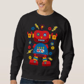 Cool Robotics Engineer Roboter Kids Sweatshirt (Vorderseite)