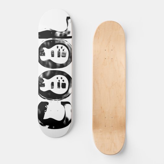 COOL ROCK GUITARS SKATEBOARD (Vorderseite)