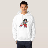 Cool Rock Star Gitarrist Fun Musiker Hoodie (Vorne ganz)