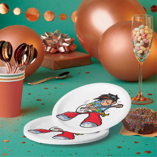 Cool Rock Star Gitarrist Fun Musiker Pappteller