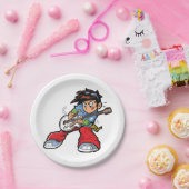 Cool Rock Star Gitarrist Fun Musiker Pappteller (Party)