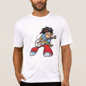 Cool Rock Star Gitarrist Fun Musiker T-Shirt (Vorderseite)