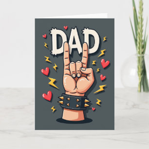 Cool Rockin Dads Tag Karte