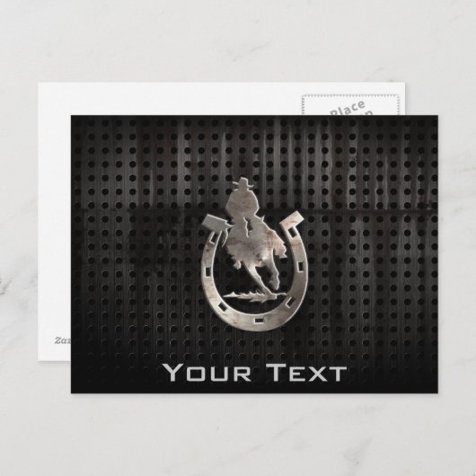 Cool Rodeo Postkarte (Vorne/Hinten)