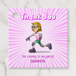 Cool Roller Skaten Girl Geschenkanhänger