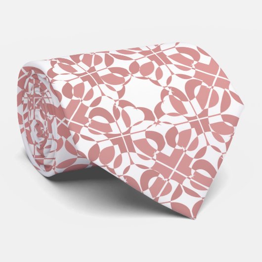Cool rosa Abstraktes Muster Krawatte (Gerollt)