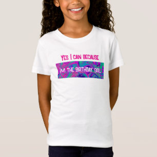 Cool rosa Aquamariner Glitzer Ich bin das Geburtst T-Shirt