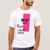 Cool rosa Blockzeichen T-Shirt (Vorderseite)