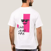 Cool rosa Blockzeichen T-Shirt (Rückseite)
