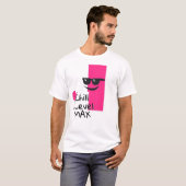 Cool rosa Blockzeichen T-Shirt (Vorne ganz)