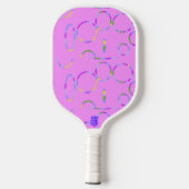 Cool rosa Cooles Pickleball Paddel Schläger (Rückseite)