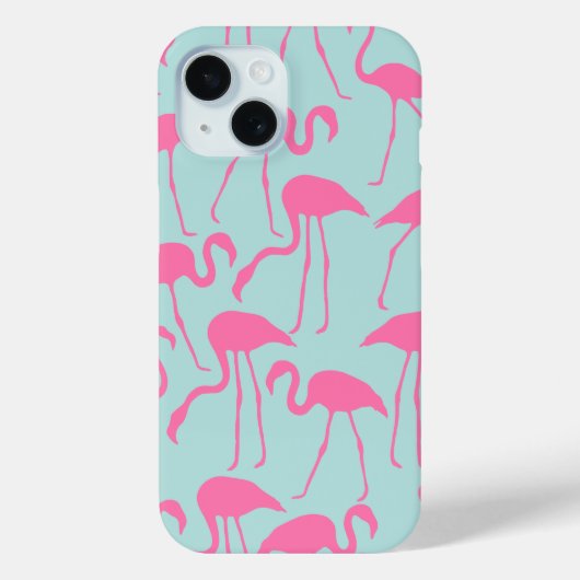 Cool rosa Flamingo-Muster Case-Mate iPhone Hülle (Rückseite)
