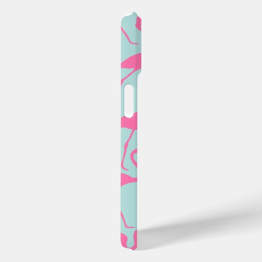 Cool rosa Flamingo-Muster Case-Mate iPhone Hülle (Rückseite / Rechts)