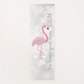 Cool rosa Flamingo - Sie schaffen Ihre eigene Ruhe Yogamatte (Vorderseite)