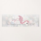 Cool rosa Flamingo - Sie schaffen Ihre eigene Ruhe Yogamatte (Vorderseite (Horizontal))