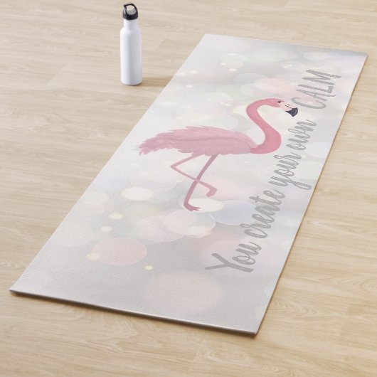Cool rosa Flamingo - Sie schaffen Ihre eigene Ruhe Yogamatte (Beispiel)
