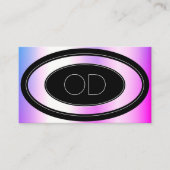 Cool rosa Lila Ombre Monogram Schönheitsmode Visitenkarte (Vorderseite)