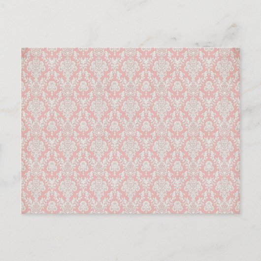 cool rosa Muster Postkarte (Vorderseite)