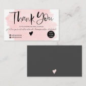 Cool rosa Pinselpinselpinselpinsel Visitenkarte (Vorne/Hinten)