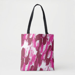 Cool rosa Pinselstriche, modern, nahtlos Tasche