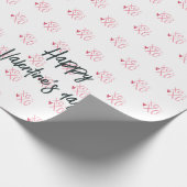 Cool rosa "XOXO" Herzlich Willkommen am Valentinst Geschenkpapier (Ecke)