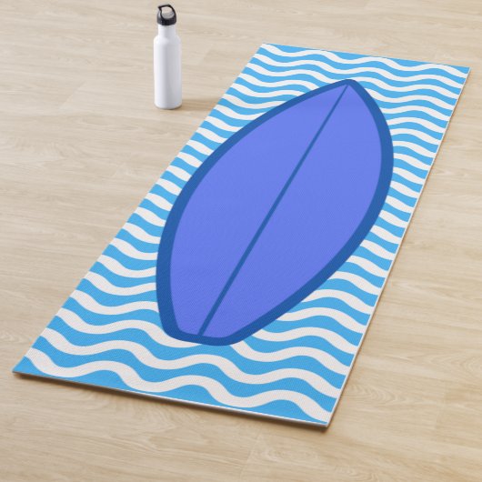 Cool Royal Blue Waves Surfen Yoga Mat Yogamatte (Beispiel)