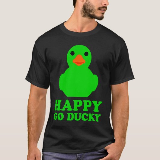 Cool Rubber Duck Lover Lucky Ducky Quack Cute Anim T-Shirt (Vorderseite)