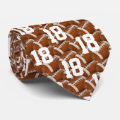 Cool Rugby | Ihre eigene Nummer Krawatte (Gerollt)