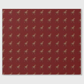 Cool Running Deinonychus Dinosaur Geschenkpapier (Flach)