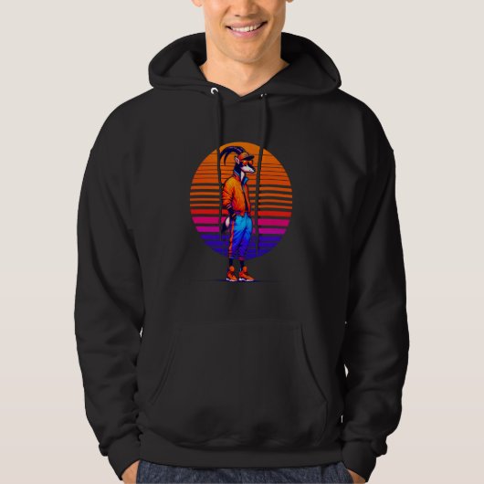 Cool Sable Antelope Modernes Urban Style Sunset Re Hoodie (Vorderseite)