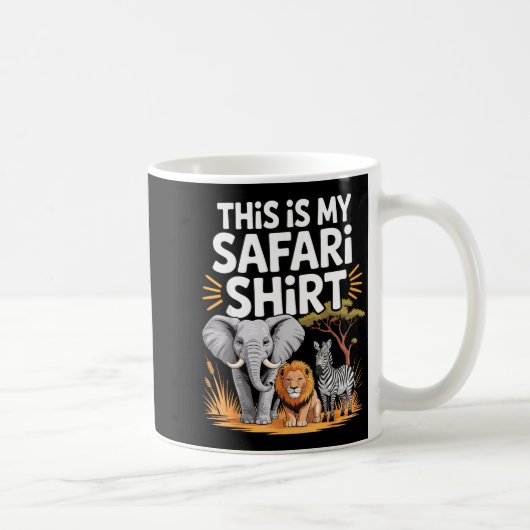 Cool Safari Costume For Men Women Adult Africa Saf Kaffeetasse (Rechts)