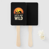 Cool Safari Design For Men Women Kids Safari Anima Fächer (Vorne und Hinten)